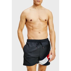 Tommy Hilfiger Logolu Deniz Şortu Belden Bağlamalı Cepli Slim Fit Mayo Short Erkek Mayo Short UM0UM02048 Bds