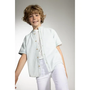 Erkek Çocuk Oversize Jean Kısa Kollu Gömlek Z5107A623SM