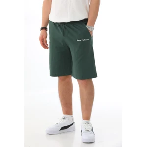 Penye Bizden Erkek Regular Fit Pamuklu Şort-Yeşil