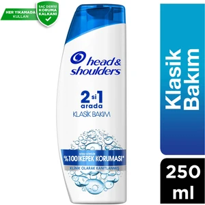 Klasik Bakım 2'si 1 Arada Kepeğe Karşı Etkili Şampuan 250 ml
