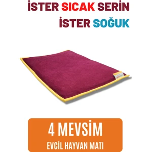 pawdaz Serin (60X40CM) - 4 Mevsim Kedi/ Köpek Matı, Sıcak Veya Soğuk Kullanılabilen Minder Yatak