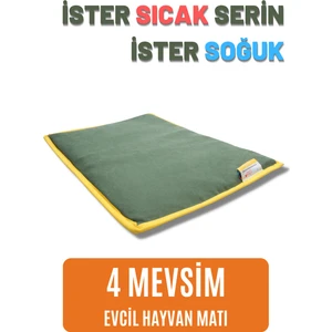 pawdaz Serin (60X40CM) - 4 Mevsim Kedi/ Köpek Matı, Sıcak Veya Soğuk Kullanılabilen Minder Yatak