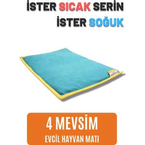 pawdaz Serin (60X40CM) - 4 Mevsim Kedi/ Köpek Matı, Sıcak Veya Soğuk Kullanılabilen Minder Yatak