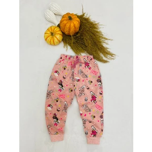 Bedi Baby Kız Bebek Eşofman Altı Daısy Desenli Pembe Pantolon 1/2/3/4