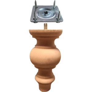 Vera Hediyelik Eşya Ahşap Gürgen Koltuk - Baza - Sehpa- Mobilya Ayağı- Uzunluk: 15 cm Çap: 7.5 cm - 3301000000408