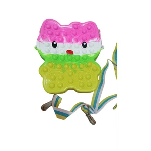 Dzc Kuzenler Avm Popit Çanta Cüzdan Hello Kitty Askılı Fermuarlı Kız Çocuk Çantası Renkli