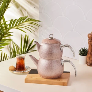 Biogranit Steel Plus Çaydanlık Takımı Rose