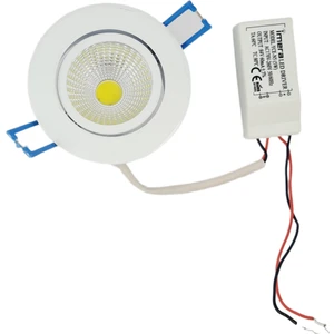 5 Watt LED Spot Trafolu Beyaz Kasa Beyaz Işık (Yce-N5) ( 2ADET )