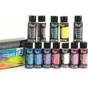Mastermix Akrilik Boya Seti 12 Renk 60 cc