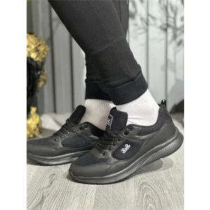 Erkek Spor Hafif Anorak Siyah Yazlık Sneaker