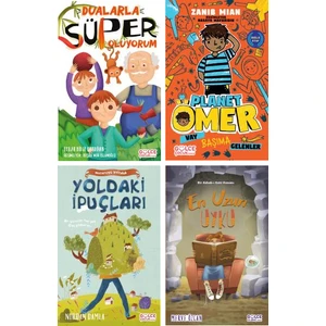 Dualarla Süper Oluyorum + Planet Ömer + Yoldaki Ipuçları + En Uzun Uyku 4 Kitap Set