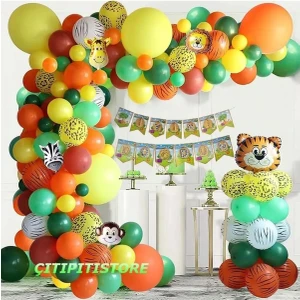 Çıtı Pıtı Store Safari Doğum Günü Lüks Balon Set