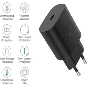 Samsung Galaxy Note 20 Uyumlu Android Type-C Ultra Hızlı Şarj Cihazı / Şarj Aleti 22.5W 3.0 Amper (Şarj Başlığı Adaptör)