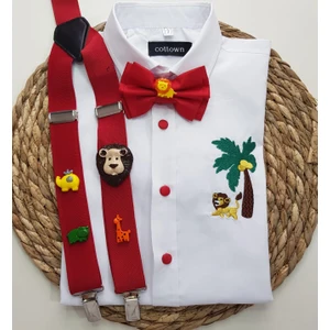 Cool Bebe  Saferi Konseptli Askı Papyon Gömlek
