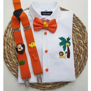 Cool Bebe  Saferi Konseptli Askı Papyon Gömlek