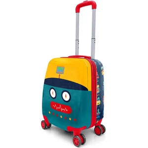 Coral High Kids Lacivert Çivit Robot Desenli Çocuk Valizi 16746