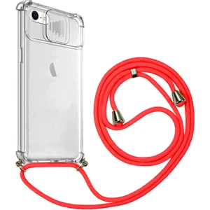 Apple iPhone 7 / iPhone 8 Ip Askılı Şeffaf Kamera Korumalı Kılıf