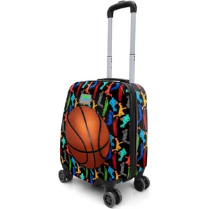 Coral High Kids Siyah Basketbol Desenli Çocuk Valizi 16745