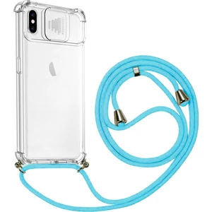 Apple iPhone x Ip Askılı Şeffaf Kamera Korumalı Kılıf
