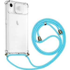 Apple iPhone Xr Ip Askılı Şeffaf Kamera Korumalı Kılıf