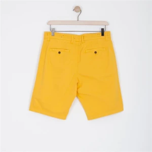 Men Chino Lycra Short Yellow Erkek Şort 22704-25