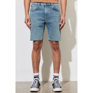 Regular Fit Normal Kesim Normal Bel Mavi Esnek Jean Kot Şort
