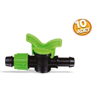 Vana 17*16 Somunlu Conta Çıkışlı Mini Vana (10 Adet)