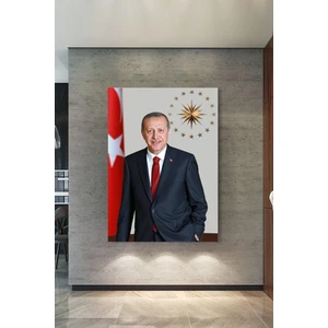 Morfil Sanat Atölyesi Recep Tayyip Erdoğan Başkan Eredoğan Rte Kanvas Tablo (7 Farklı Ölçü)