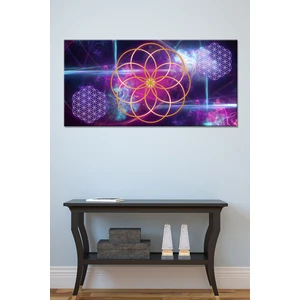 Morfil Sanat Atölyesi Yaşam Çiçeği Kutsal Geometri Sri Yantra Kanvas Tablo (8 Farklı Ölçü)