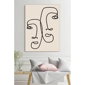 Morfil Sanat Atölyesi Yüzler Ve Suretler Minimalist Modern Sanatsal Kanvas Tablo