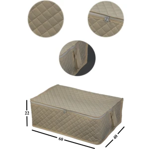 3 Adet Çekyat-Baza Altı Hurç 60 x 40 x 22(Krem)