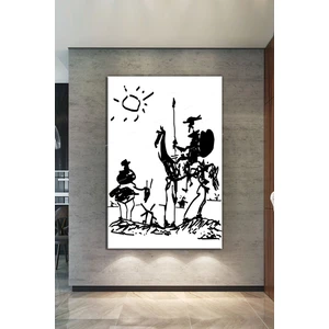 Morfil Sanat Atölyesi Pablo Picasso Don Kişot Don Qui x ote Kanvas Tablo