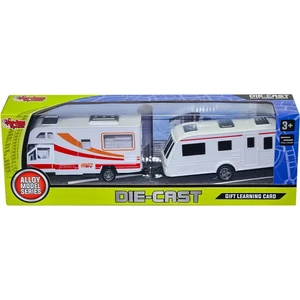 Vardem Oyuncak XFD889-391 Kutulu Çek Bırak Die-Cast 2'li Karavan - Vardem Oyuncak