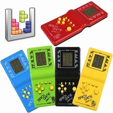 Duffa Nostalji Oyuncak El Atarisi Renkli Tetris Brick Game Eğlenceli Oyun