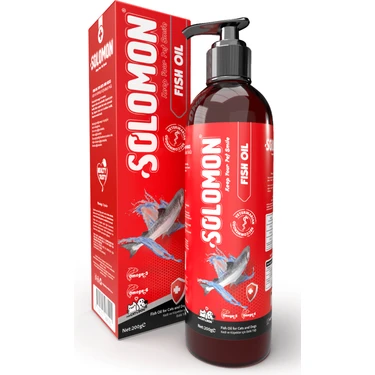 Solomon Fish Oil 200 ML Kedi ve Köpekler Için Balık