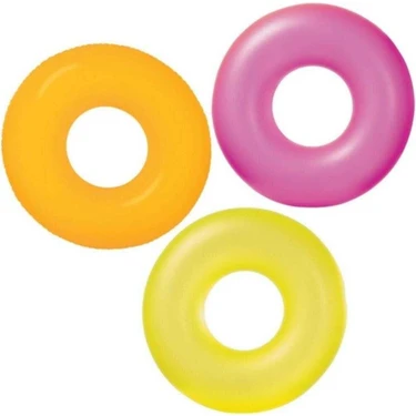 Intex Fosforlu Simit 91CM 9+ Yaş İçin Eğlenceli Kullanım Amaçlı Renkli Yüzme Aksesuarı