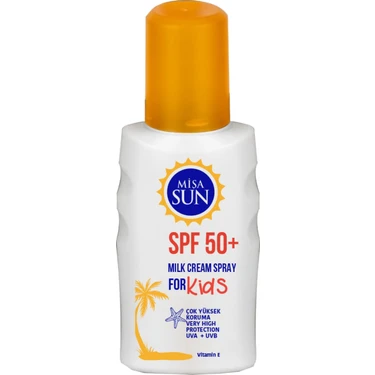 Mişa Sun Spf 50+ Güneş Sütü Krem Spray Çocuk 200