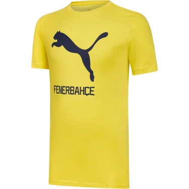 Fenerbahçe Puma Cat Tee Sarı Erkek Futbol