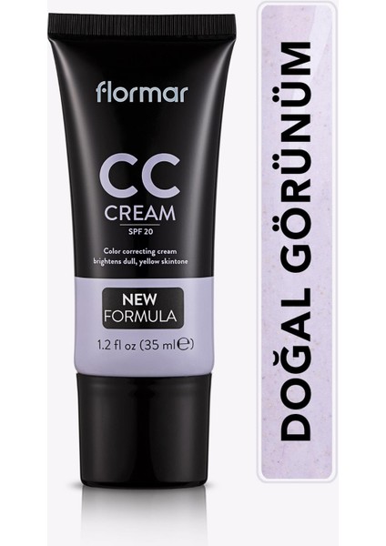 Solgun Görünüm ve Sarı Ton Karşıtı cc Krem (Lila) - cc Cream - CC01 - 8690604534708