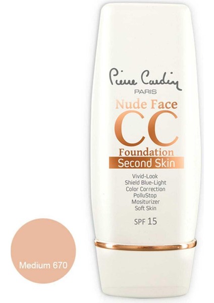 cc Krem - Nude Face cc Cream Spf 15 Medium 8680570467612