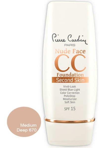 cc Krem - Nude Face cc Cream Spf 15 Medium Deep 8680570467629