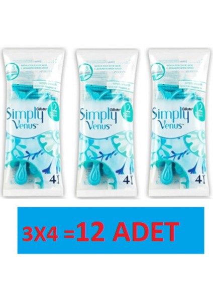 Gillette Venüs Simply 12'Li Ekonomik Paket