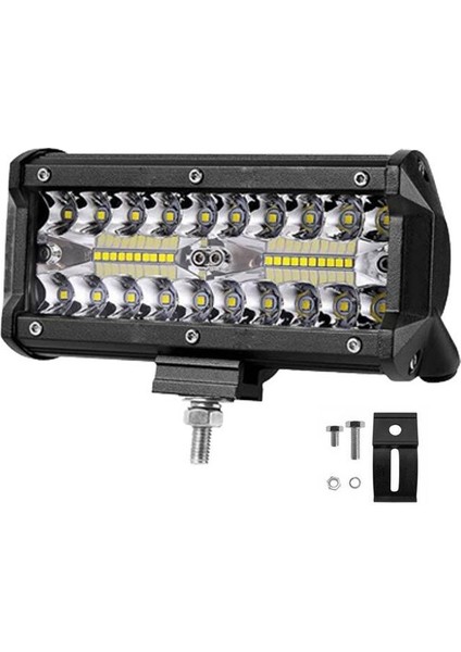 Beyaz LED Off Road Çift Sıra Sis Farı Çalışma Lambası 40 LED 12-30V 40W