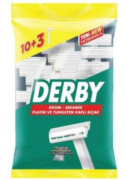 Tek Tıraş Bıçağı Poşet 10 Lu Paket + 3 Adet