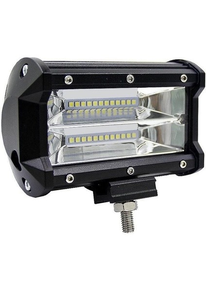 Beyaz Sarı LED Çakarlı Off Road Sis Farı Çalışma Lambası 24 LED 10-30V 24W