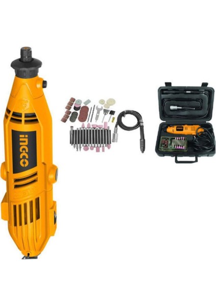 Ingco 52 Parça Gravür Oyma Makinesi Dremel Taşlama Zımpara Kesme Seti MG1309 2 Yıl Güvenceli B