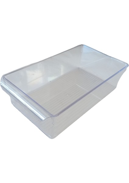Buzdolabı Içi Şeffaf Kristal Organizer Meyvelik Sebzelik Saklama Kabı 6 Litre