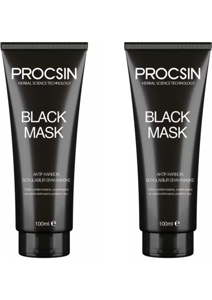 Procsın 2'li Siyah Maske 100 ml 1+1