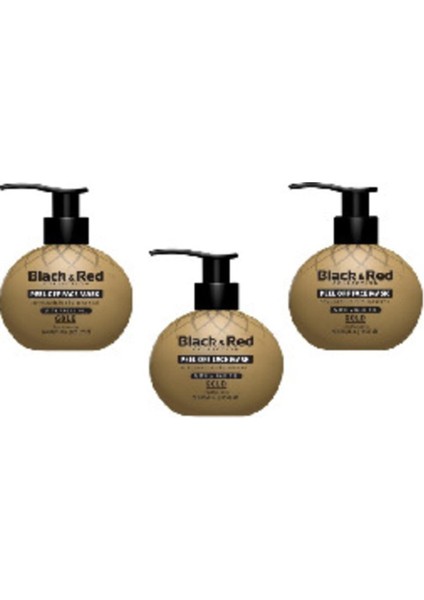 Siyah Noktalara Karşı Soyulabilir Gold (Altın) Yüz Maskesi 250 ml (3 Adet)