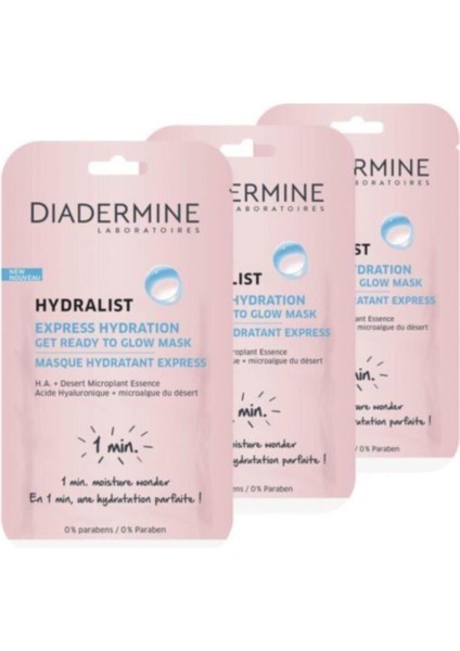 Hydralıst Express Hydration - Nem Maskesi 8 Mlx 3 Adet 3178041332842-P